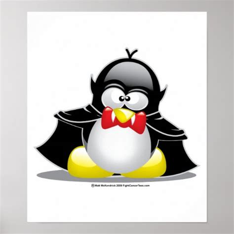 Vampire Penguin Poster | Zazzle