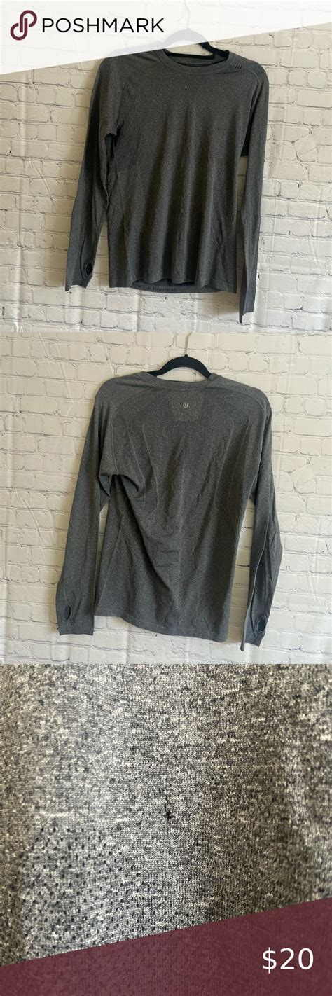 Lululemon Gray Long Sleeve Shirt Grey Long Sleeve Shirt Lululemon