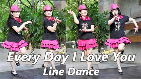 Every Day I Love YouLine Dance by Janet GeDemo Walk Through每一天都愛妳