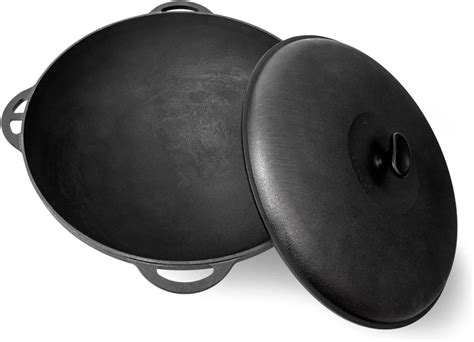 Amazon.com: Dutch Oven Pot with Lid - Cast Iron Dutch Oven - Cast Iron Cookware Set - Uzbek ...