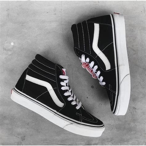 Jual Vans Sk8 Hi Classic Black White Original Indonesia Shopee Indonesia