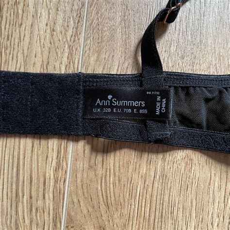 Black Lace Strappy Lingerie Set Size C Uk Depop