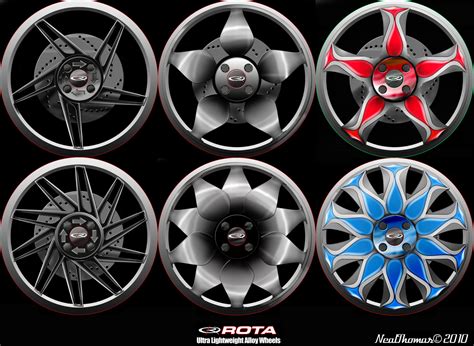 rota alloy wheel design  neal thomas  coroflotcom