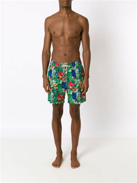 Amir Slama Floral Print Swim Shorts Farfetch