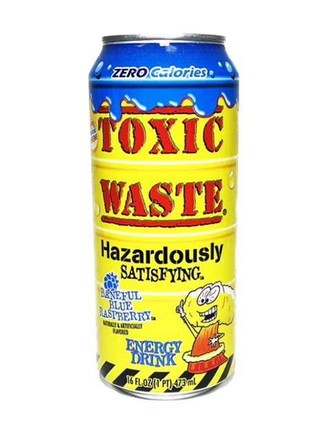 Toxic Waste Energy Drink Blue Raspberry 473ml 24 Pack