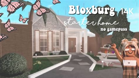 Bloxburg 14k Aesthetic Starter Home No Game Pass Mobile Speed