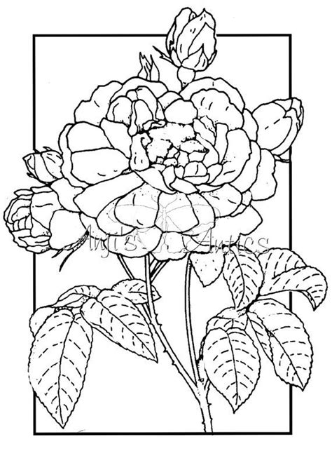 Flower Digital Stamp Image