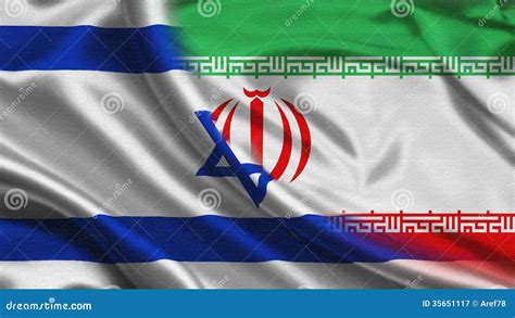 Iran Israel Flag Stock Image Image Of East American 35651117