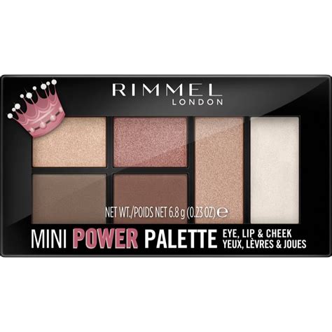 Rimmel Mini Power Palette paletka do całej twarzy odcień 03 Queen 6 8 g