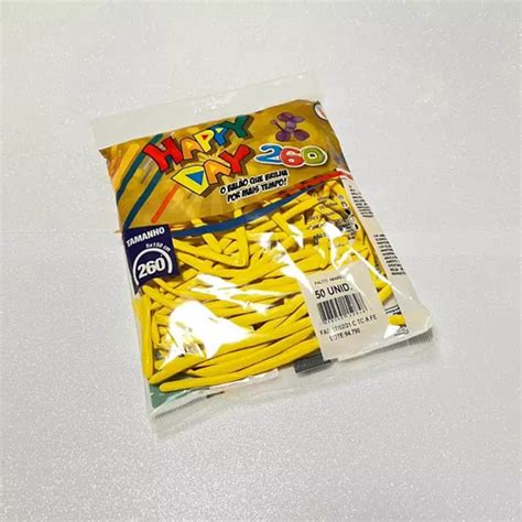 Bal O Bexiga Canudo Palito Amarelo Unidades Mercadolivre