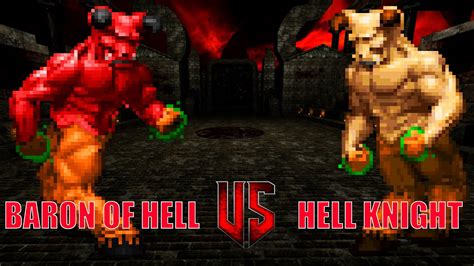 Baron Of Hell Vs Hell Knight Brutal Doom Monster Infighting Full Hd