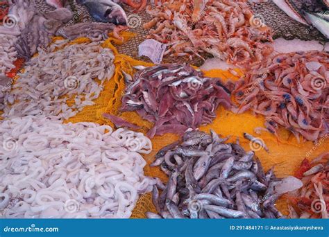 A Local Fish Market Vucciria In Palermo Italy Stock Image Image Of