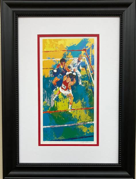 Leroy Neiman Olympic Boxing Moscow Custom Framed Art Print Etsy