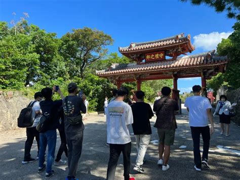 修学旅行沖縄方面 最終日国際通り班別自主研修 岡山県立倉敷南高等学校