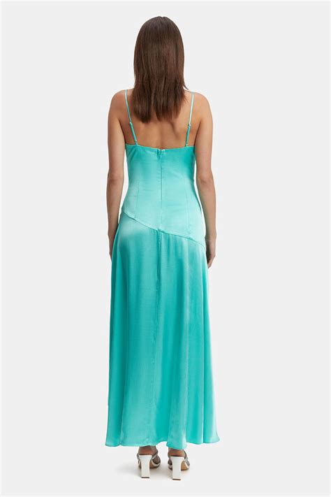 Sorella Midi Dress In Aqua Bardot