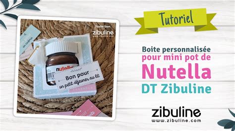 Tutoriel Boite pour mini pot de Nutella Thème Saint Valentin