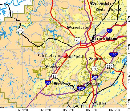 Fairfield, Alabama (AL 35064) profile: population, maps, real estate, averages, homes ...