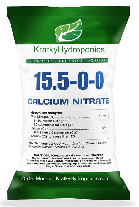 Calcium Nitrate Kratky Hydroponics