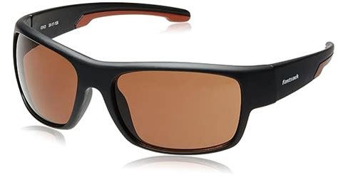 Buy Fastrack Uv Protected Wrap Around Men S Sunglasses P314br3 59 Brown Color At