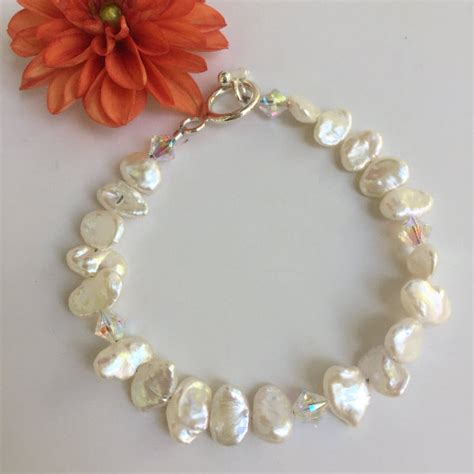 WHITE KESHI FRESHWATER PEARL BRACELET – Laura Moore Designs