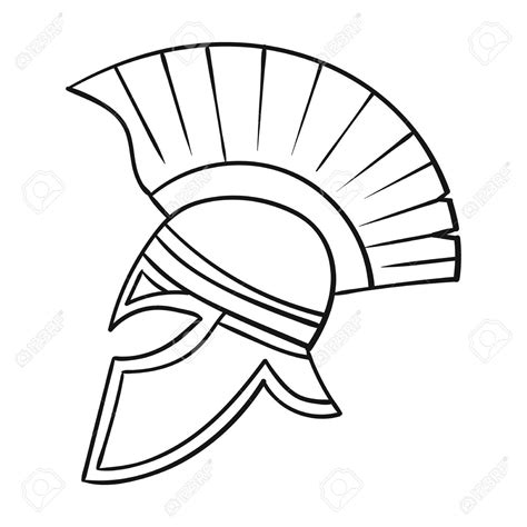 Roman Helmet Drawing at GetDrawings | Free download