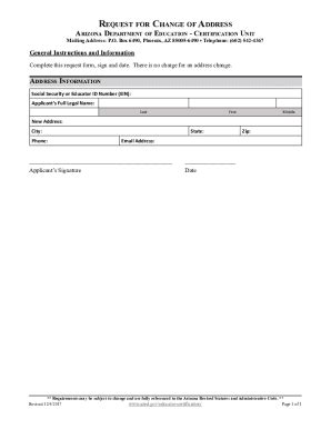 Fillable Online Application For Renewal Of Certificate Arizona