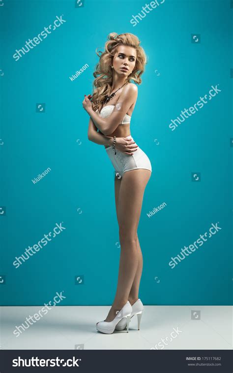 Sexy Woman White Lingerie Stock Photo Edit Now