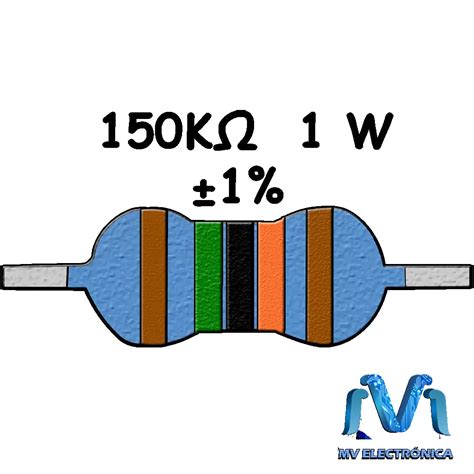 150k Ohms Resistencia De 1 Watt