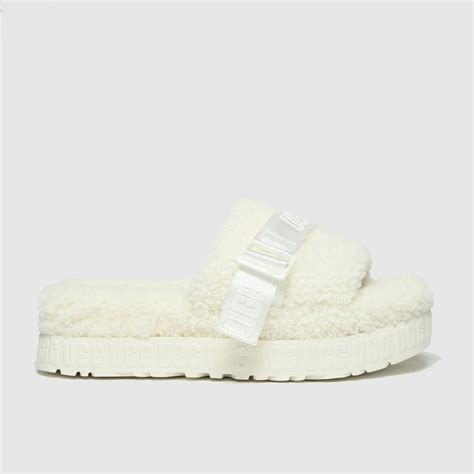 Ugg White Fluffita Slippers - ShoeFreak