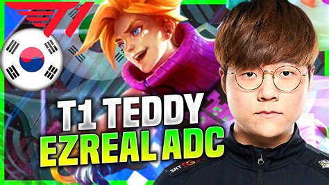 TEDDY SO CLEAN WITH EZREAL T1 Teddy Plays Ezreal ADC Vs Aphelios