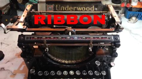 Underwood Manual Typewriter Ribbon Ink Install How To Replace Vintage