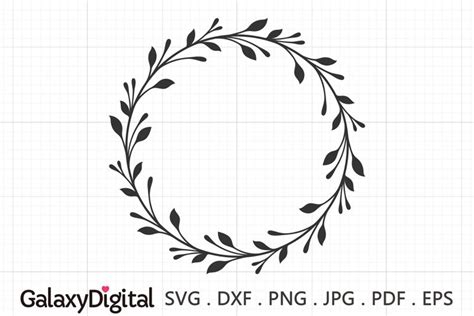 Wreath Svg Wreath Frame Svg Wedding Monogram Svg 915552