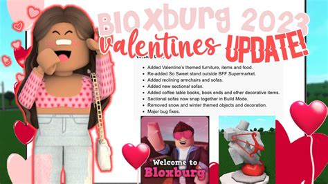 Bloxburg 2023 Valentines Update New Items Reclining Chairs And More Roblox Bloxburg Update