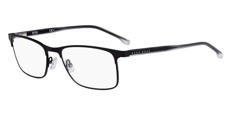 Hugo Boss 967 Full Rim Rectangular Matte Brown Eyeglasses