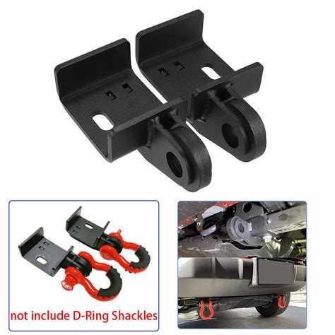 1 Pair Front Demon Tow Hook Brackets D Ring Shackles For 2009 2021