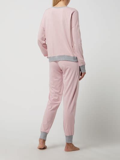 Dkny Pyjama Aus Baumwoll Viskose Mix Rosa Online Kaufen