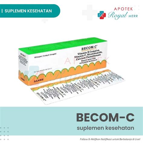 Jual Becom C Strip Isi Tablet Membantu Memenuhi Kebutuhan