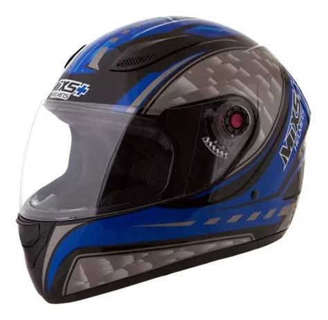 Capacete Fechado Moto Fokker Flame Mixs Azul Preto MercadoLivre