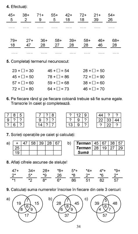 Editura Dor Kindergarten Math Worksheets Worksheets For Kids Teaching