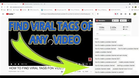 How To Find Tags Of Any Viral Youtube Video Viral Tags For