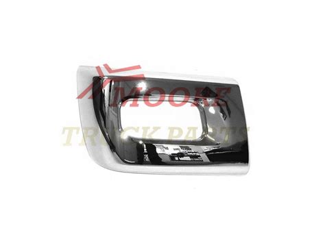 Front Bumper Bar End R H Wide Cab With Fog Lamp Holes Chrome