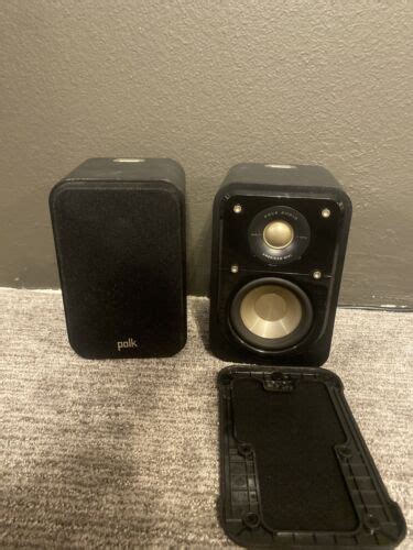 Polk Audio S10 Signature Series Compact Surround Speakers Pair Black Ebay