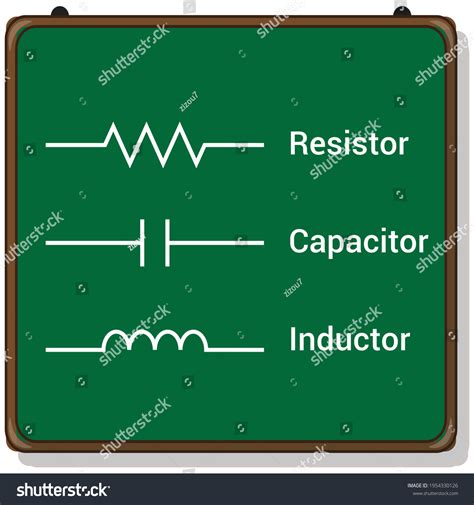 Resistors Capacitors Inductors Symbols Passive Circuit Vector Có Sẵn Miễn Phí Bản Quyền