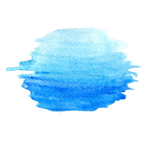 Tache De Bleu De Vecteur D Aquarelle Illustration De Vecteur