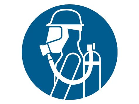 Breathing Apparatus Mandatory Pictogram Vector Png Vector In Svg Pdf