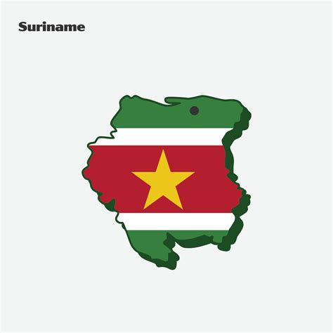 Suriname Nation Flag Map Infographic Vector Art At Vecteezy