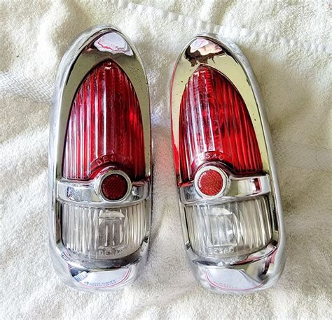 1952 1953 Desoto Tail Lights Assemblies Housing DESAO Genuine Used 30