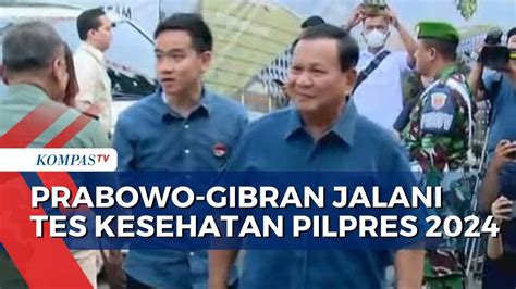 Detik Detik Prabowo Dan Gibran Tiba Di Rspad Jalani Tes Kesehatan