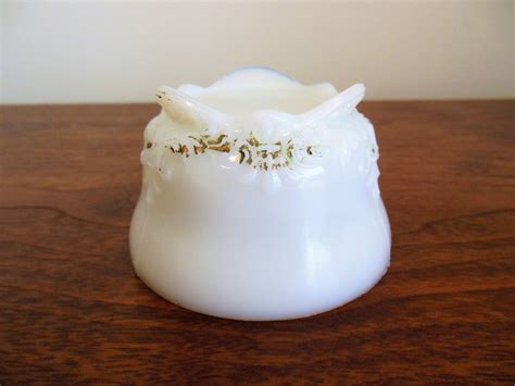 Milk Glass Dresser Jar Dithridge Glass Company Victorian Etsy