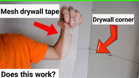 Mesh Tape In Drywall Corners Does It Work YouTube